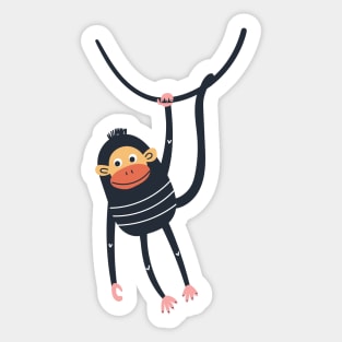 Funny Monkey Sticker
